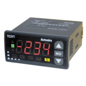 Temp Control, W72 X H36 mm, On-Off / Proportional mode, 3 digit display, Relay output 16A,  J, K, RTD input, 100-240 VAC