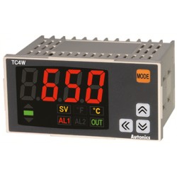 PID Control, 1/8 DIN, 4 digit single display, Relay & SSR Output, 1 Alarm Output, K/J/L/RTD Input, 100-240 VAC