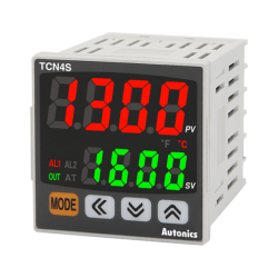 PID Temp Control, 1/16 DIN, Dual display 4 Digit, Relay & SSR output, 2 alarm output, 24 VAC/24-48 VDC