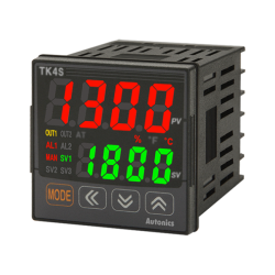 PID Temp Control, 1/16 DIN, 2 alarm+RS485, SSRP Voltage Output1, Relay Contact Output 2, 100-240 VAC