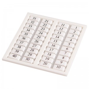 Marking Tags, 4.5x10mm, Blank, Use with SDU(SPE)2.5 to SDU(SPE)10 series, 50 tags/sheet, 10 sheets package