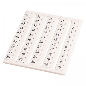 Marking Tags, 5x6mm, Blank 50/sheet, 10 sheets package, Use with SDU/SPE/SDK2.5, CDU/CDK/CPE/CTR/CSD2.5 series
