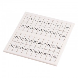 Marking Tags, 6x6mm, Blank 50 tags/sheet, 10 sheets package, Use with CDU/CDK/CPE/CTR/CSD4 to CDU/CDK/CPE/CTR/CSD10 series