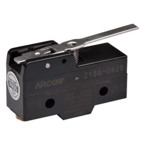 Limit Switch, 49.2x24.2x17.45mm Plastic (Phenol) body, 1 NO & NC w/ snap action, Lever actuator