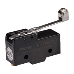Limit Switch, 49.2x24.2x17.45mm Plastic (Phenol) body, 1 NO & NC w/ snap action, Roller lever actuator