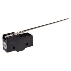 Limit Switch, 49.2x24.2x17.45mm Plastic (Phenol) body, 1 NO & NC w/ snap action, Special long Lever actuator