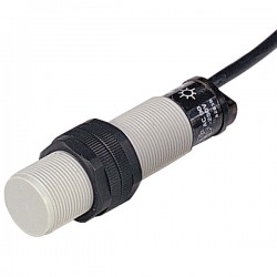 Autonics Proximity Sensor, 8mm Sensing, M18 Round, Non-Shielded, NC, 2 Wire, 2m cable, 90-250 VAC