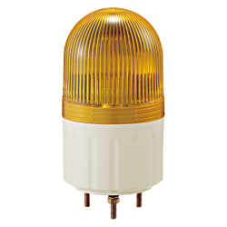 Beacon strobe light, 66mm yellow lens, Stud mount, Xenon bulb, 110V AC 6W
