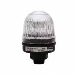 Beacon steady & flash light, 56mm clear lens, 20mm hole direct mounting, LED, 12V DC/AC
