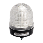 Beacon signal light, 86mm lens, 3 colors(R/Y/G) in one, LED, Steady/flashing, Stud Mount, 12-24V AC/DC