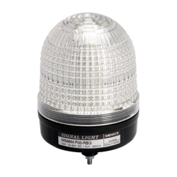 Beacon signal light, 86mm lens, 3 colors(R/Y/G) in one, LED, Steady/flashing, Stud Mount, 12-24V AC/DC