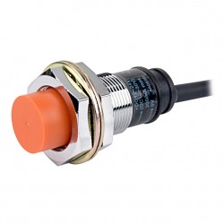 Autonics Proximity Sensor, 8mm Sensing, M18 Round, NO, 2 Wiren-Shielded, NC, 2 Wire, 2m cable, 90-250 VAC