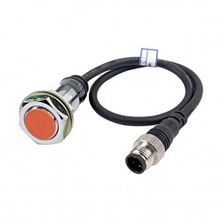 Autonics Proximity Sensor, 7mm Sensing, M18 Round, Shielded, NPN NO, 3 Wire, Pig tail connector, 10-30 VDC