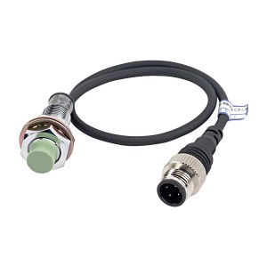 Autonics Proximity Sensor, 8mm Sensing, M12 Round, Non-Shielded, NO, Pig tail connector, 2 Wire, 15-30 VDC