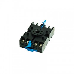 Socket, 8-Pin, For Surface or DIN Rail Mounting, With Clip